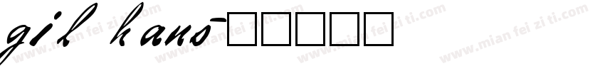 gil hans字体转换